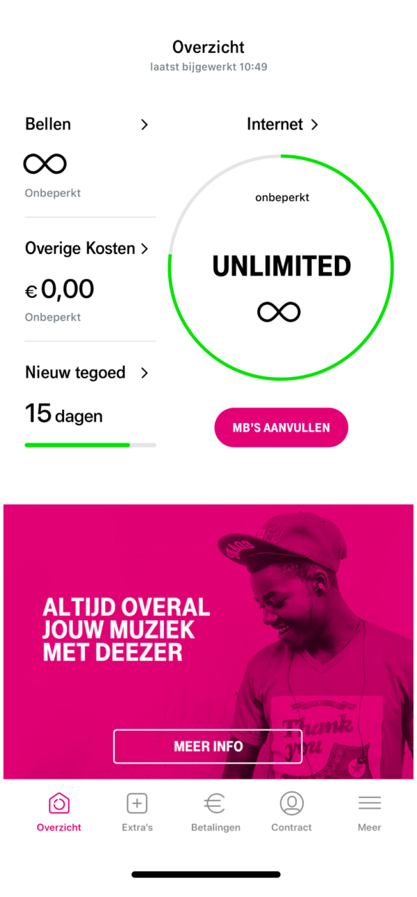 Mijn-omgeving voor in de broekzak